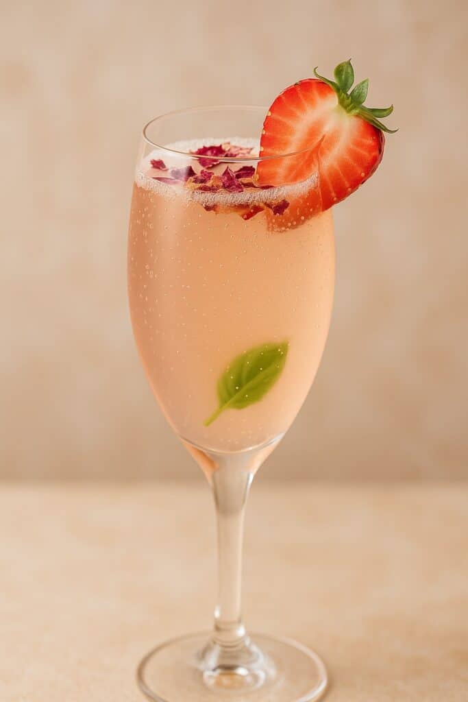 Image du cocktail avec une fraise